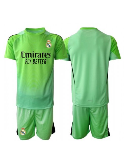 Otroški Nogometna dresi kompleti poceni Real Madrid Vratar Gostujoči 2025-26