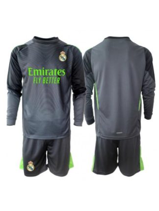 Otroški Nogometna dresi kompleti poceni Real Madrid Vratar Tretji 2025-26 Dolgi rokav (+ hlače)