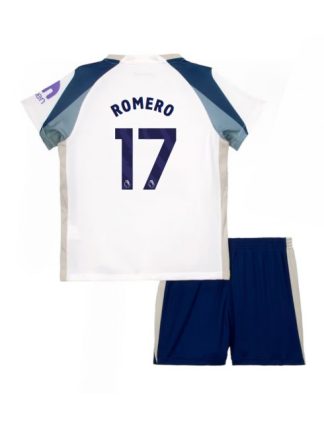 Otroški Nogometna dresi kompleti poceni Tottenham Hotspur Cristian Romero #17 Domači 2025-26