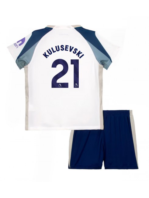 Otroški Nogometna dresi kompleti poceni Tottenham Hotspur Dejan Kulusevski #21 Domači 2025-26