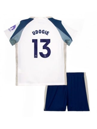 Otroški Nogometna dresi kompleti poceni Tottenham Hotspur Destiny Udogie #13 Domači 2025-26