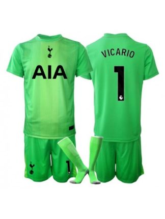 Otroški Nogometna dresi kompleti poceni Tottenham Hotspur Guglielmo Vicario #1 Vratar Domači 2025-26