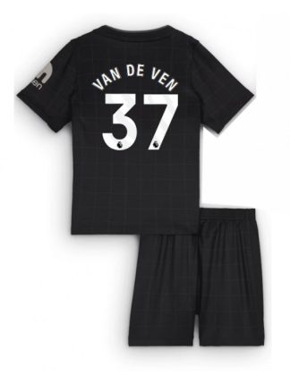 Otroški Nogometna dresi kompleti poceni Tottenham Hotspur Micky van de Ven #37 Gostujoči 2025-26