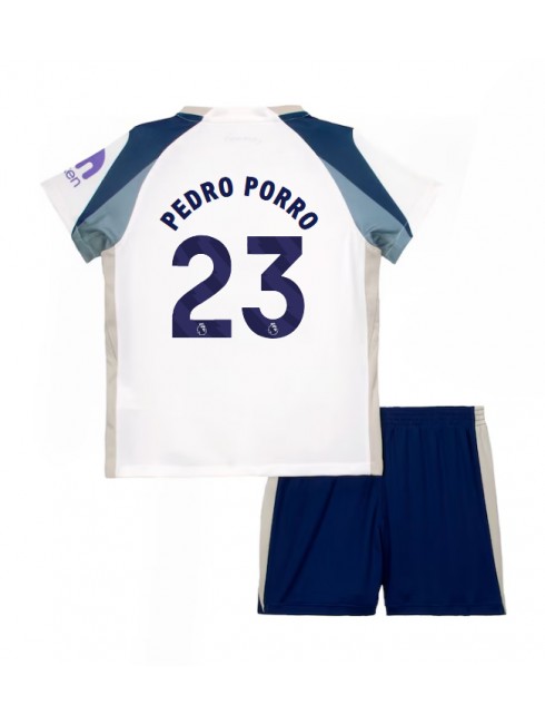 Otroški Nogometna dresi kompleti poceni Tottenham Hotspur Pedro Porro #23 Domači 2025-26