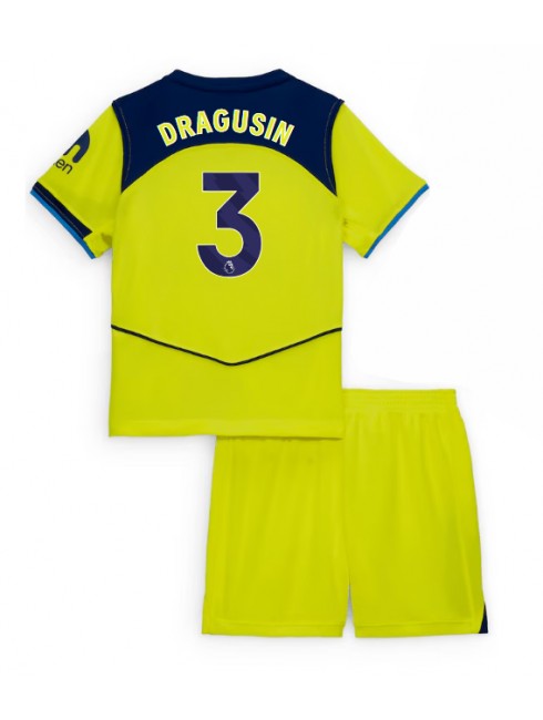 Otroški Nogometna dresi kompleti poceni Tottenham Hotspur Radu Dragusin #3 Tretji 2025-26