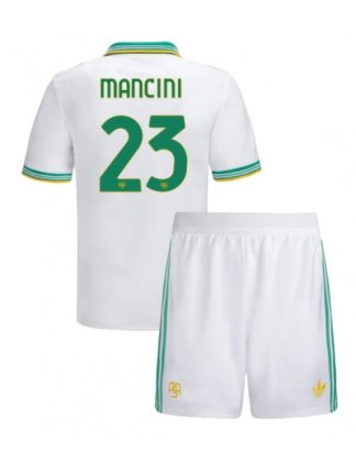 Otroški Nogometna dresi kompleti poceni AS Roma Gianluca Mancini #23 Tretji 2025-26