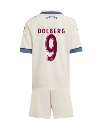 Otroški Nogometna dresi kompleti poceni Ajax Kasper Dolberg #9 Tretji 2025-26