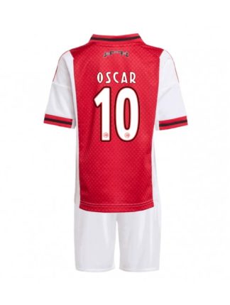 Otroški Nogometna dresi kompleti poceni Ajax Oscar Gloukh #10 Domači 2025-26