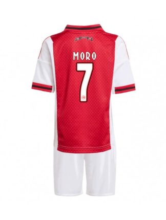 Otroški Nogometna dresi kompleti poceni Ajax Raul Moro #7 Domači 2025-26