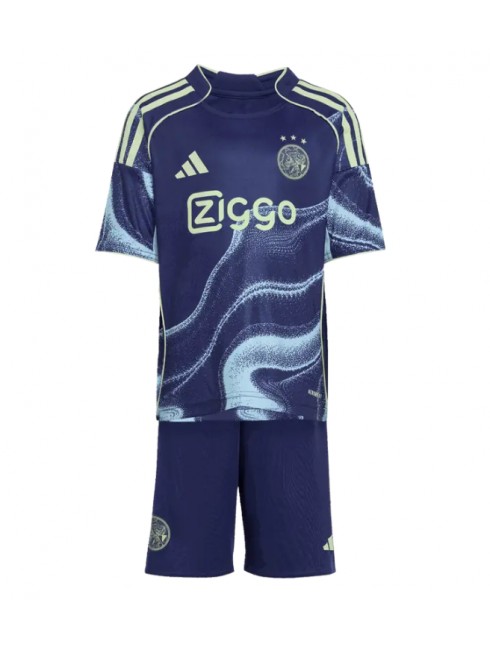 Otroški Nogometna dresi kompleti poceni Ajax Raul Moro #7 Gostujoči 2025-26