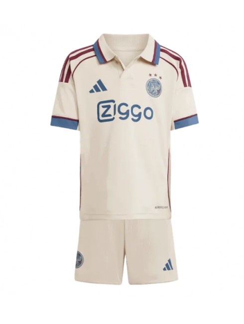 Otroški Nogometna dresi kompleti poceni Ajax Raul Moro #7 Tretji 2025-26