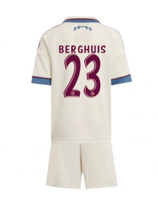 Otroški Nogometna dresi kompleti poceni Ajax Steven Berghuis #23 Tretji 2025-26