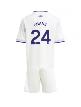 Otroški Nogometna dresi kompleti poceni Aston Villa Amadou Onana #24 Tretji 2025-26