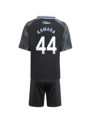 Otroški Nogometna dresi kompleti poceni Aston Villa Boubacar Kamara #44 Gostujoči 2025-26