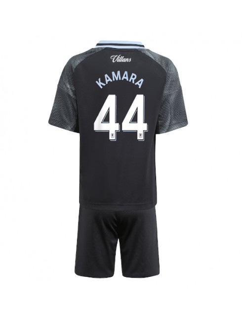 Otroški Nogometna dresi kompleti poceni Aston Villa Boubacar Kamara #44 Gostujoči 2025-26
