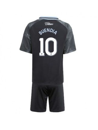 Otroški Nogometna dresi kompleti poceni Aston Villa Emiliano Buendia #10 Gostujoči 2025-26