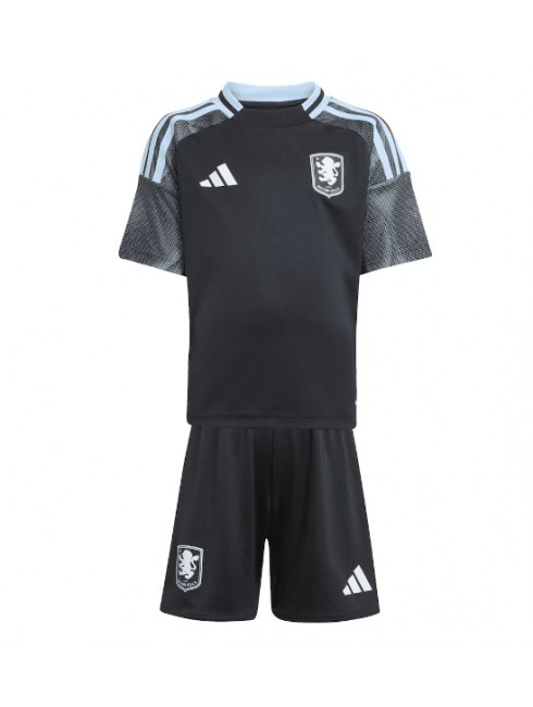 Otroški Nogometna dresi kompleti poceni Aston Villa Harvey Elliott #9 Gostujoči 2025-26