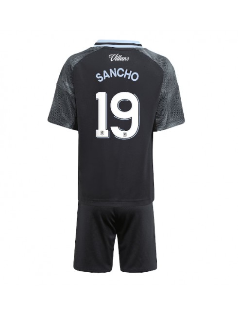 Otroški Nogometna dresi kompleti poceni Aston Villa Jadon Sancho #19 Gostujoči 2025-26