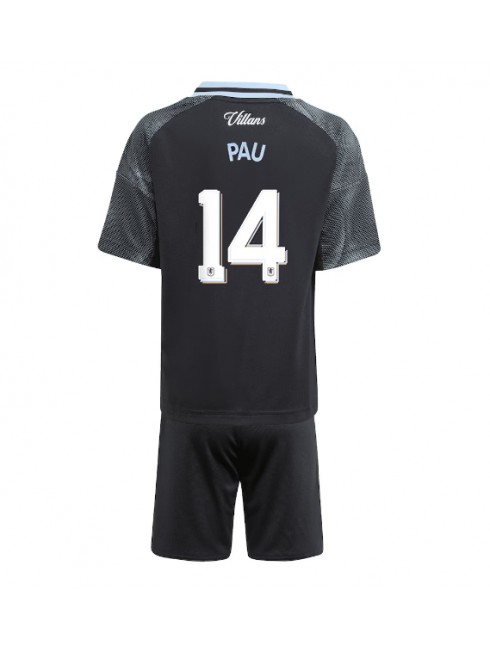 Otroški Nogometna dresi kompleti poceni Aston Villa Pau Torres #14 Gostujoči 2025-26