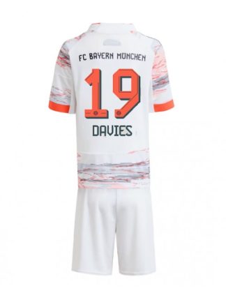 Otroški Nogometna dresi kompleti poceni Bayern Munich Alphonso Davies #19 Gostujoči 2025-26