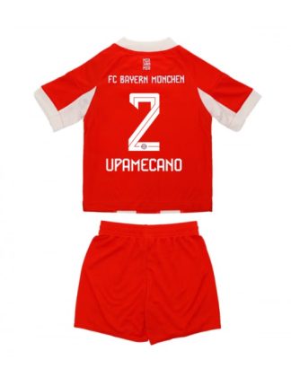 Otroški Nogometna dresi kompleti poceni Bayern Munich Dayot Upamecano #2 Domači 2025-26
