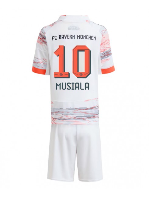 Otroški Nogometna dresi kompleti poceni Bayern Munich Jamal Musiala #10 Gostujoči 2025-26