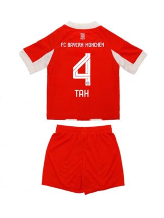 Otroški Nogometna dresi kompleti poceni Bayern Munich Jonathan Tah #4 Domači 2025-26
