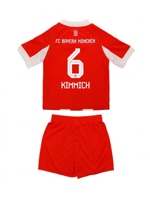 Otroški Nogometna dresi kompleti poceni Bayern Munich Joshua Kimmich #6 Domači 2025-26