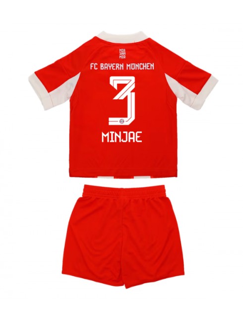 Otroški Nogometna dresi kompleti poceni Bayern Munich Kim Min-jae #3 Domači 2025-26