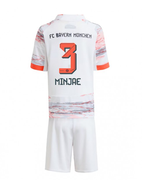 Otroški Nogometna dresi kompleti poceni Bayern Munich Kim Min-jae #3 Gostujoči 2025-26