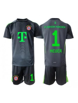 Otroški Nogometna dresi kompleti poceni Bayern Munich Manuel Neuer #1 Vratar Gostujoči 2025-26