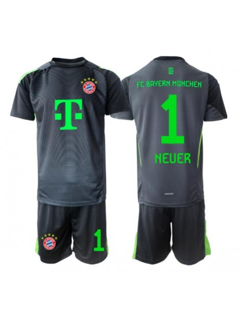 Otroški Nogometna dresi kompleti poceni Bayern Munich Manuel Neuer #1 Vratar Gostujoči 2025-26