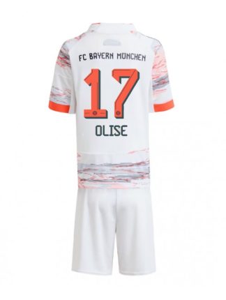 Otroški Nogometna dresi kompleti poceni Bayern Munich Michael Olise #17 Gostujoči 2025-26