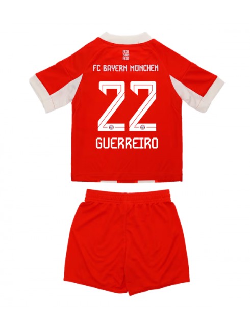 Otroški Nogometna dresi kompleti poceni Bayern Munich Raphael Guerreiro #22 Domači 2025-26