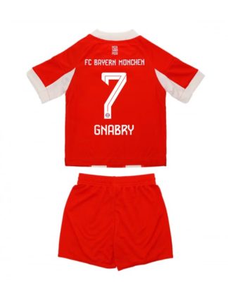 Otroški Nogometna dresi kompleti poceni Bayern Munich Serge Gnabry #7 Domači 2025-26