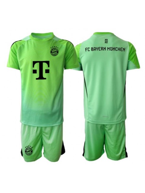 Otroški Nogometna dresi kompleti poceni Bayern Munich Vratar Domači 2025-26