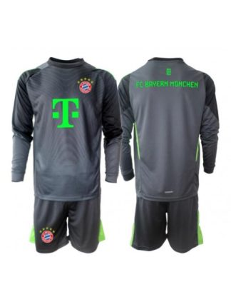 Otroški Nogometna dresi kompleti poceni Bayern Munich Vratar Gostujoči 2025-26 Dolgi rokav (+ hlače)