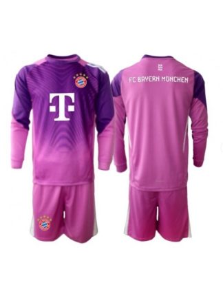 Otroški Nogometna dresi kompleti poceni Bayern Munich Vratar Tretji 2025-26 Dolgi rokav (+ hlače)