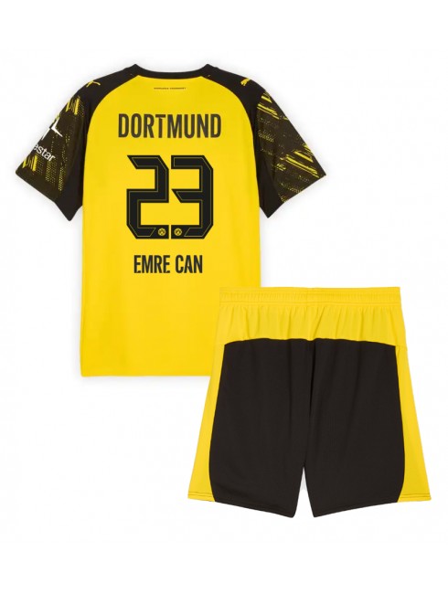 Otroški Nogometna dresi kompleti poceni Borussia Dortmund Emre Can #23 Domači 2025-26