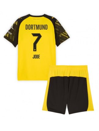 Otroški Nogometna dresi kompleti poceni Borussia Dortmund Jobe Bellingham #7 Domači 2025-26