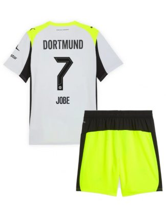 Otroški Nogometna dresi kompleti poceni Borussia Dortmund Jobe Bellingham #7 Gostujoči 2025-26