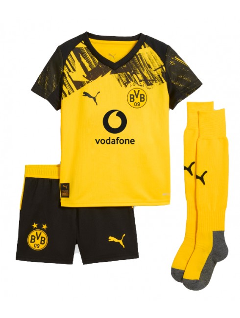 Otroški Nogometna dresi kompleti poceni Borussia Dortmund Nico Schlotterbeck #4 Domači 2025-26