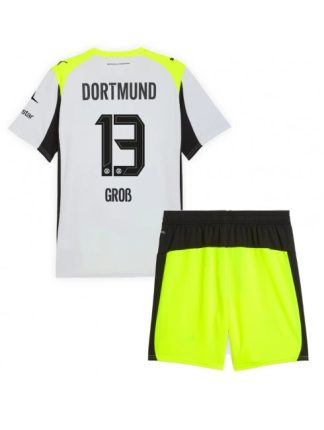 Otroški Nogometna dresi kompleti poceni Borussia Dortmund Pascal Gross #13 Gostujoči 2025-26