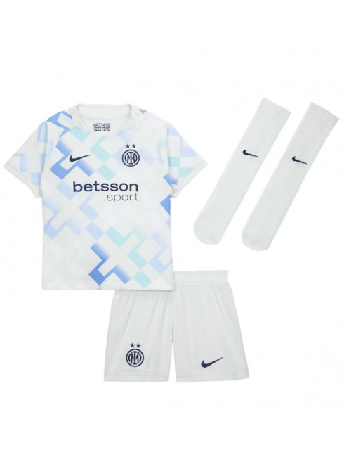 Otroški Nogometna dresi kompleti poceni Inter Milan Federico Dimarco #32 Gostujoči 2025-26