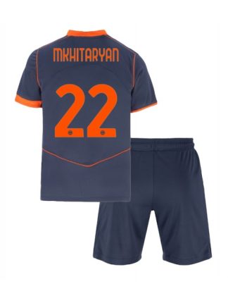 Otroški Nogometna dresi kompleti poceni Inter Milan Henrikh Mkhitaryan #22 Tretji 2025-26