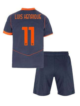 Otroški Nogometna dresi kompleti poceni Inter Milan Luis Henrique #11 Tretji 2025-26