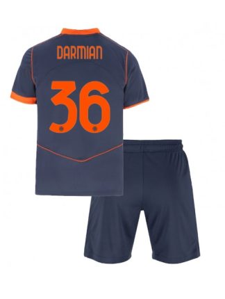 Otroški Nogometna dresi kompleti poceni Inter Milan Matteo Darmian #36 Tretji 2025-26