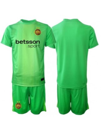 Otroški Nogometna dresi kompleti poceni Inter Milan Vratar Tretji 2025-26