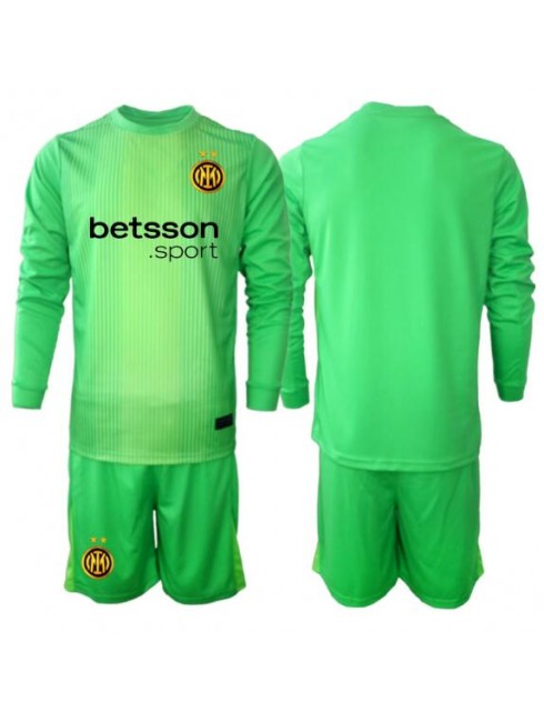 Otroški Nogometna dresi kompleti poceni Inter Milan Vratar Tretji 2025-26 Dolgi rokav (+ hlače)
