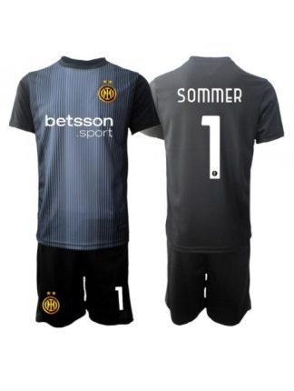 Otroški Nogometna dresi kompleti poceni Inter Milan Yann Sommer #1 Vratar Domači 2025-26